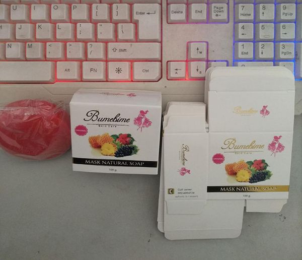 

bumebime handwork whitening soap with fruit essential natural mask white bright oil soap shiping1444854