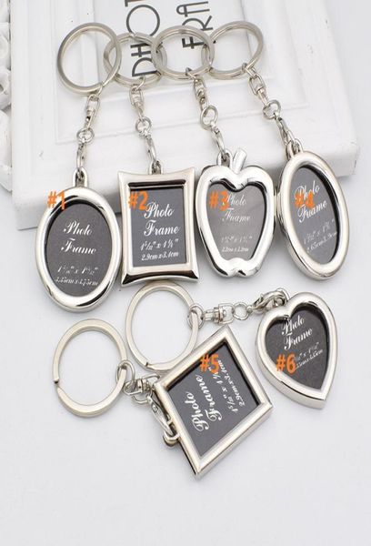 

po frame round heart oval rhombus shape metal alloy keychain key chain keyring car keychains couples keyring gift8420318, Red;brown