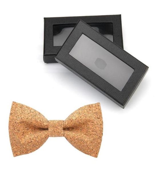 

bow ties cork wood tie men creative grain bowties fashion wedding parties accessoriesbow7787131, Black;gray