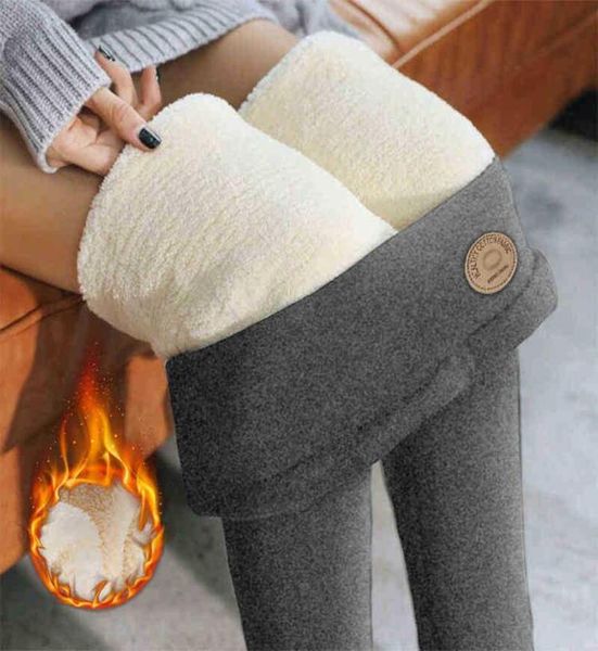 

women039s warm leggings soft with fleece thermal pants gray high waist leggings skinny thick velvet winter leggings for women h3921025