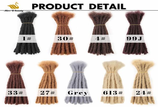 

sample order 1pack 12inch 1b human hair dreadlocks 06cm0128756820, Black