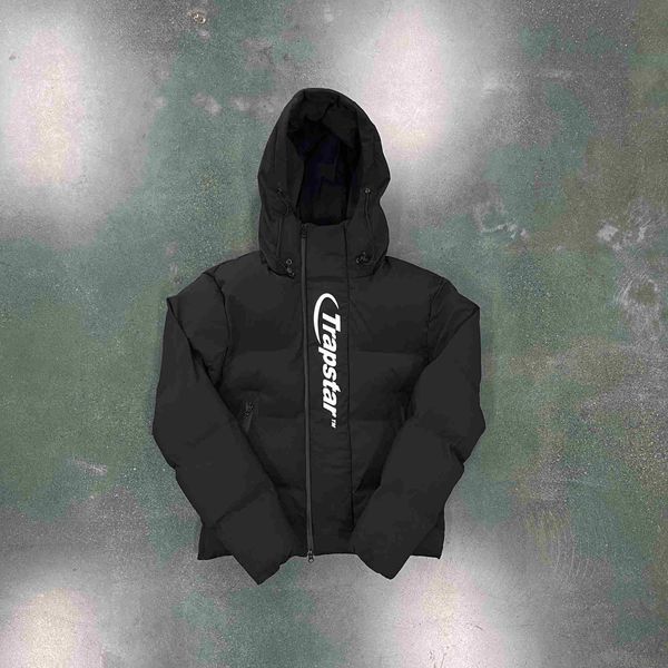 

new trapstar men's hyperdrive technical puffer down jacket black high edition