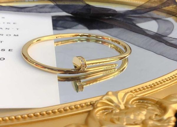 

sell bracelets women bangle luxury designer letter jewelry crystal 18k gold plated stainless steel lovers gift bangles mens br1130631, Black