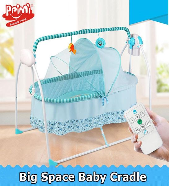 

fashion electrical baby cribbaby cradle electric baby rockerrocking baby swing bed big space 10055cm2126610