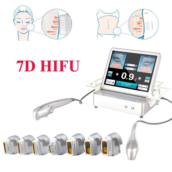 

portable 7d upgrade hifu beauty anti wrinkle skin tightening salon product