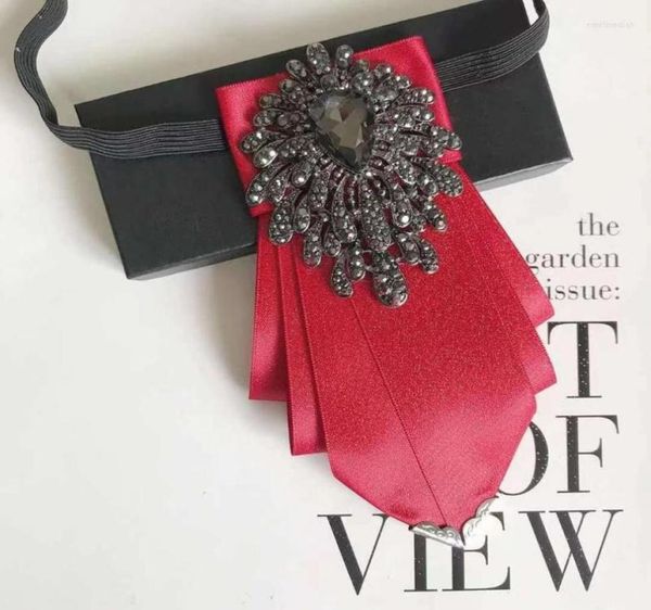 

bow ties french men39s diamond self tie for men groom groomsmen wedding uniform collar host shirt accessoriesbow e5109910, Black;gray