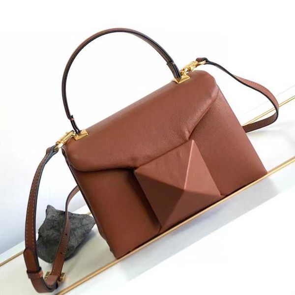 

valentiino purse women's bag lady bags designer sheepskin large rivet portable shoulder crossbody flap versatile leather small square 1