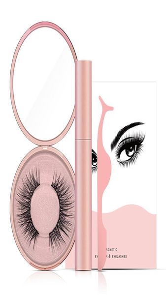 

magnetic false eyelashes magnetic liquid eyeliner tweezer set handmade mink eye lashes extension makeup tools drop 7063584