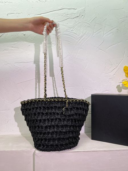 

designer bag cha brand new beach bag straw bag shopping bag practical beach bag business trip large capacity
