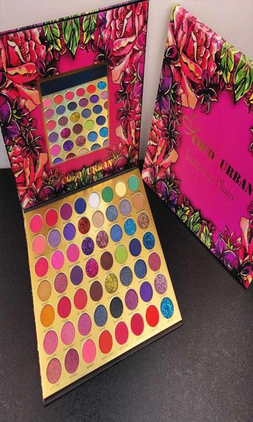 

coco urban beauty makeup eye shadow luscious plum 56 color matte glitter shimmer eyeshadow palette2372377