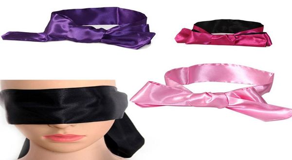 

soft blindfold satin ribbon bandage on eyes comfortable sleep eye mask breathable cover eye patch for sleep women blindfold2010973