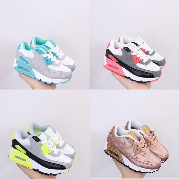 

kids 90 shoes bred triple white black volt green kid trainers children youth boys girls designer sneakers 90s childrens outdoor sports shoe