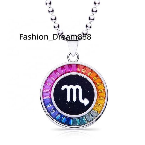 

fashion jewelry 925 sterling silver vvs d moissanite scorpio necklace for women