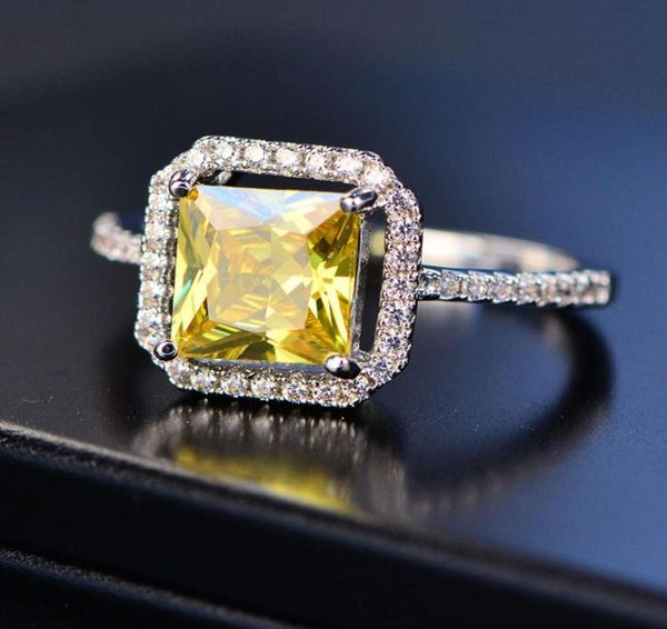 

hbp fashion new style square ultra shiny zircon temperament women039s ring is a luxury 9516641, Silver