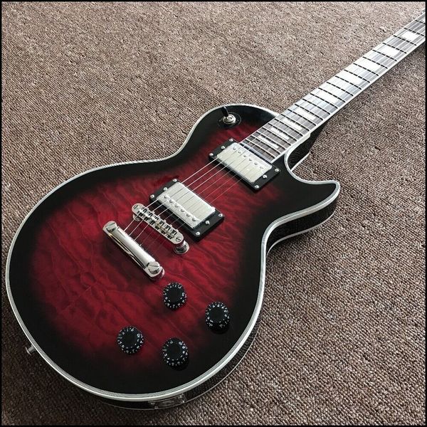 

guitar production plant custom made electric guitar red circle black guitar