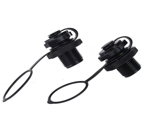 

2pcs new black plug boat drain valve cap boat accessories for kayak inflatable boat dinghy speedboats3118545