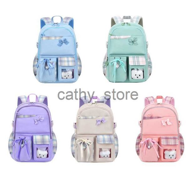 

backpacks school backpack for teen girls multi pocket bowknot schoolbag cute student daypack children book bags travel daypackx0630