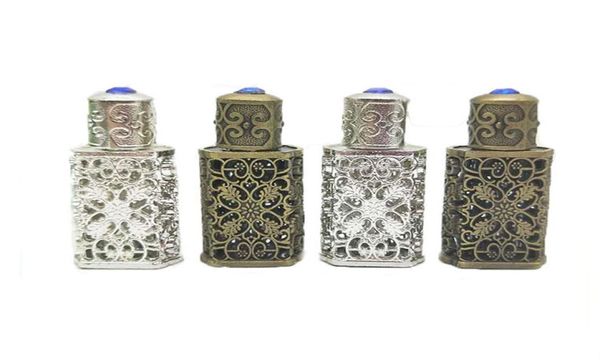 

50pcs 3ml bronze style arabic perfume bottles arab glass bottle container with craft decoration5540575