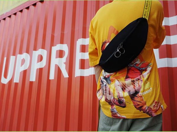 

2020 men off shoulder bag yellow ribbon white men chest bag antitheft sling pack satchel canvas shoulder bag7320115