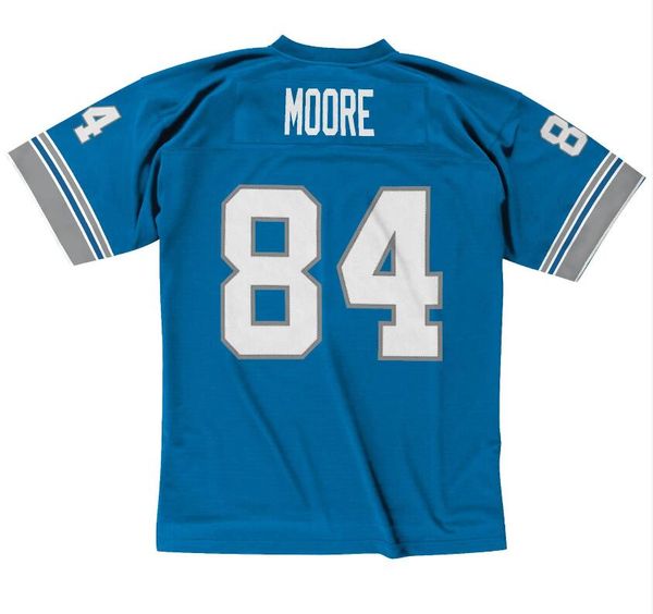 

stitched football jersey 20 barry sanders 84 herman moore 1996 blue mitchell & ness retro rugby jerseys men women youth s-6xl, Black;red