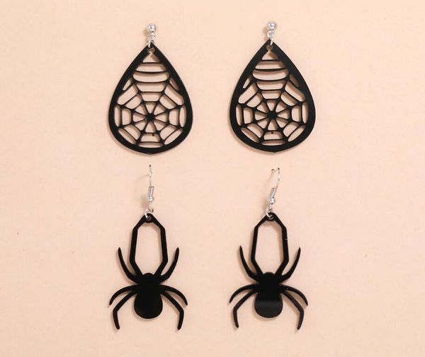 

new chrismas gift for girl lady kit animal wave fashion jewelry nightclubs exaggerated oversized punk fashion personality matte black spider, Golden