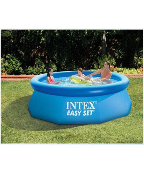 

305cm 76cm intex blue agp above ground swimming pool family pool inflatable for adults kids child aqua summer water7490459
