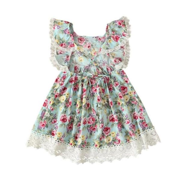 

summer girls cute sleeveless floral dress01234567894589411, Red;yellow