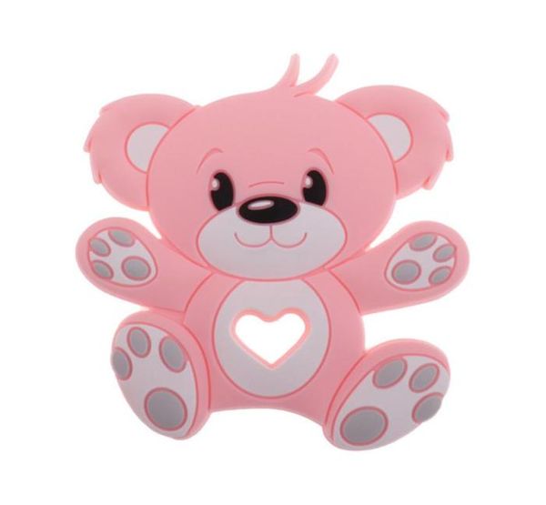 

fkisbox 20pc hug bear silicone baby teether for teeth bpa born teething chewable pendant rattles kids toy for babies8459567