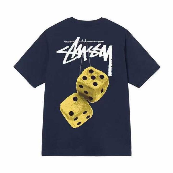 

men's brand stussys t-shirt designer ice cream tshirts summer casual tees ins fashion mens womens luxury loose shirt business design s, White;black
