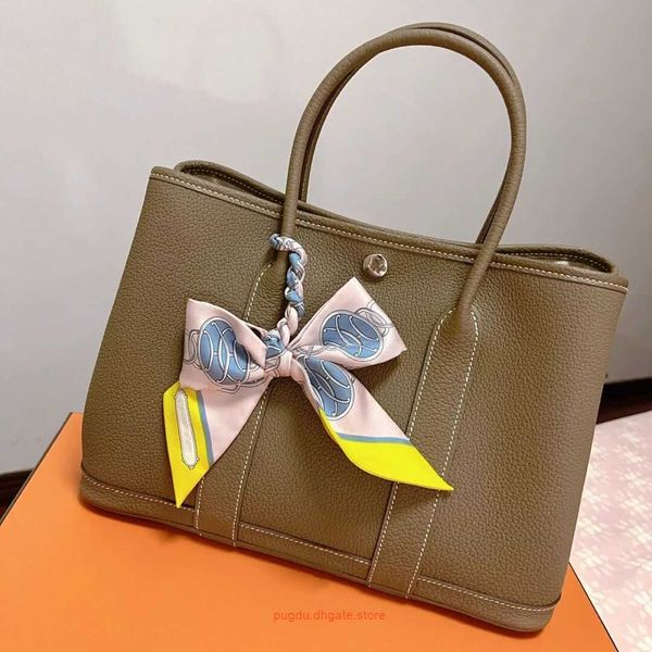 

original h home tote bags wholesale garden bag large capacity portable bucket one shoulder crossbody commuting 2023 new texture leather w ha