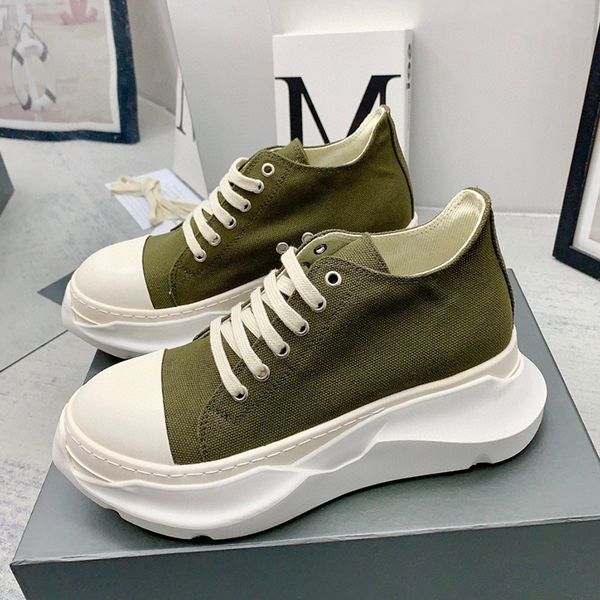 

2023 r owe womens shoes advanced sense outdoor sports shoes fashion breathable beige canvas shoes low thick soles raising shoes sizes 35-48, Black