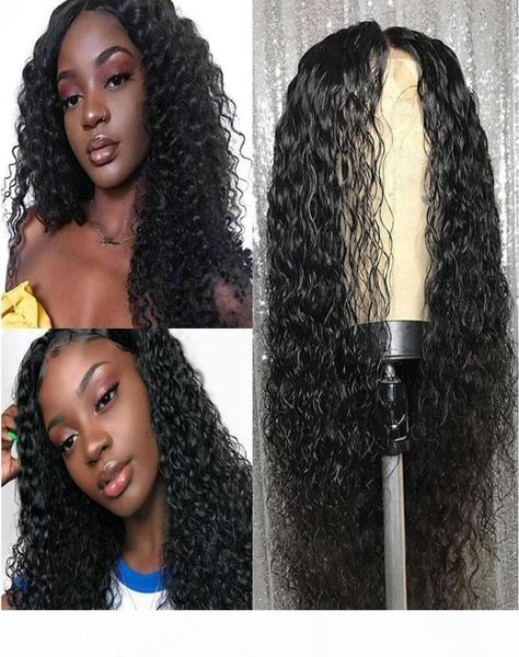 

360 frontal full lace human hair wigs pre plucked with baby hairs water wave virgin peruvian glueless 360 frontal lace front wig c9971399, Black;brown