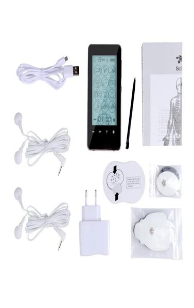 

new 12 modes touch screen smart tens unit electronic pulse massager electrode therapy device pulse massager9917990