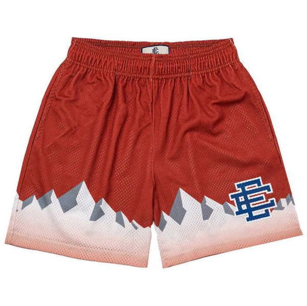 

fashion luxury men's ee shorts basic eric emanuel new york city skyline brand men women jog casual loose fitness sports beach pants mes, White;black