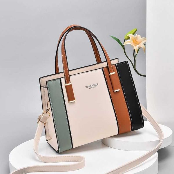 

fashion women's bag new women's crossbody bag large capacity shoulder bag women's splice handbag commuter bag