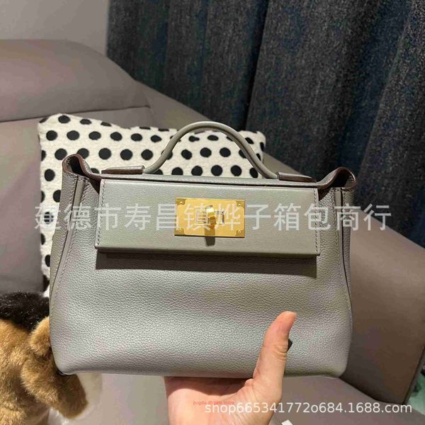 

original wholesale h home tote bags online shop mini2424 small square bag solid leather fashion casual cross body universal womens should wi