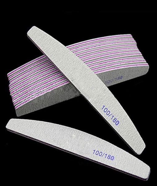 

professional nail art file 100180 half moon sandpaper nails sanding blocks grinding polishing manicure pedicure care tools rough 4209897