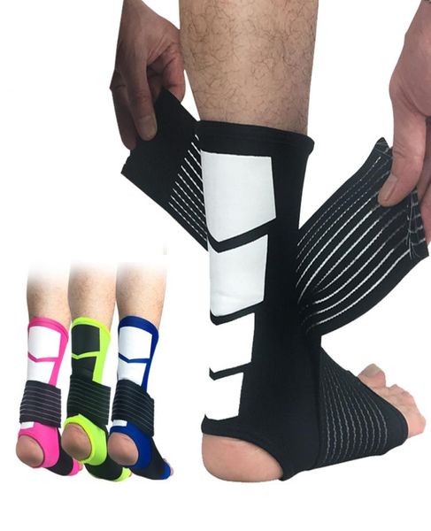 

1 pair sports safety ankle support strong ankle bandage elastic brace guard support sport gym foot wrap protection 6075259, Blue;black