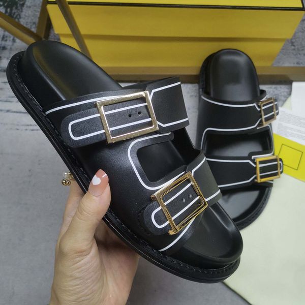 

designer slipper luxury men women sandals brand slides fashion slippers lady slide thick bottom design casual shoes sneakers by 1978 s376 03, Black
