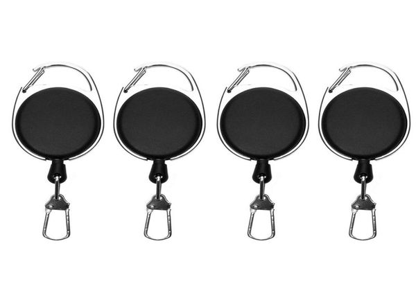 

retractable key chain reel badge holder fly fishing zinger retractor with quick release spring clip fishing accessories3783049