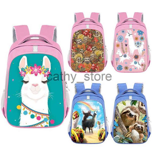 

backpacks cartoon sloth / alpaca backpack young women men rucksack children school bags for teenager girl schoolbag boy bookbag travel bagx0