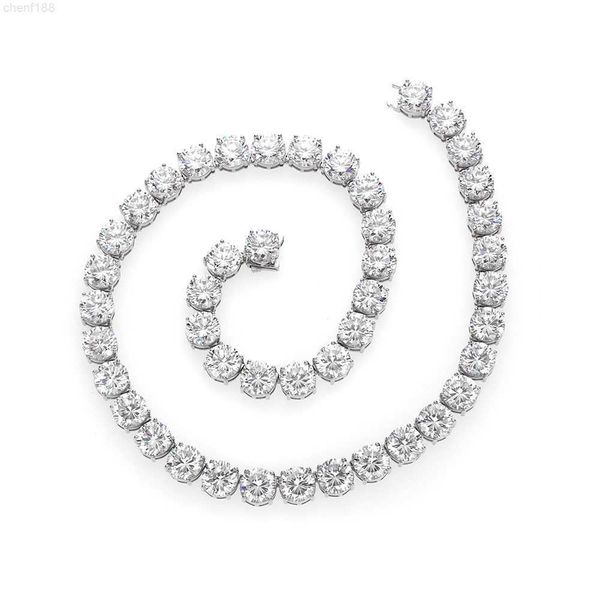 

s925 silver cuban chain full of moissanite fashion trend moissanite necklace
