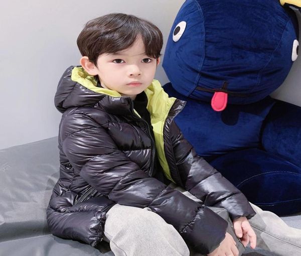 

2020 new autumn and winter baby toddler girl solid hooded down coat for baby boy and girl coat clothing1640743, Blue;gray