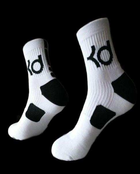

new cotton thick bottom towel deodorant movement socks for men kd elite basketball socks football sport team socks wholes with1223305, Black