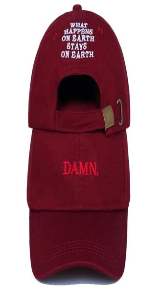 

spring summer damn hats embroidered earth dad hat hip hop cap kendrick lamar rapper hats baseball cap whole 2207272410619, Black;white