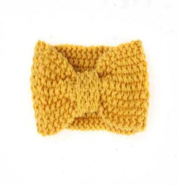 

kids girls winter crochet warm headbands baby xmas turbon knot knitted hairband ear warmer children039s princess hair accessori6018651, Black;brown