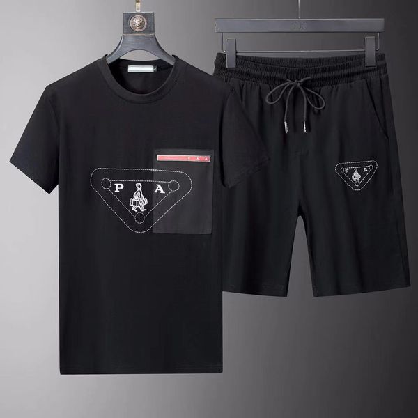 

new designer mens tracksuits sets jogger sweatshirts sports sporting suit men women short pants t-shirt pullover trousers tracksuits bottoms, Gray