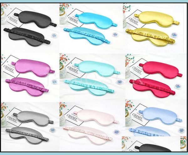 

sleep masks vision care health beauty silk rest shading eye mask padded shade er eyepatch travel relax aid blindfolds eyemask db2956276