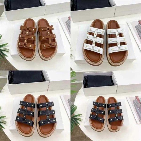 

designer sandals women's slippers strap combo flat slippers summer beach slippers outdoor shoe, Black