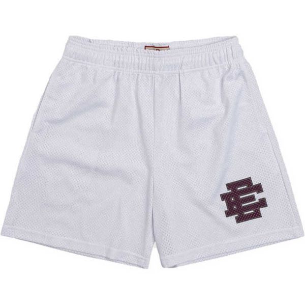 

men's fashion luxury ee shorts basic eric emanuel new york city skyline men women sports quarters mesh breathable casual pants loose gy, White;black